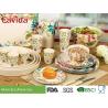 Buy cheap Customized Bamboo Disposable Dinnerware European Water - Colored Flowers And Birds Style from wholesalers