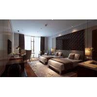Buy cheap Customized Hotel Bedroom Furniture Sets Walnut Veneer Bed E1 Plywood product