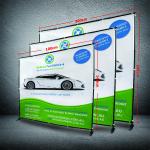 Buy cheap 8 X 8 Collapsible Display Stand , Dye - Sub Printing Retractable Banner Display from wholesalers