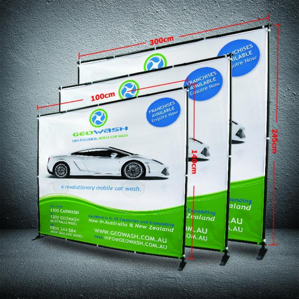 Buy cheap 8 X 8 Collapsible Display Stand , Dye - Sub Printing Retractable Banner Display from wholesalers