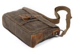 Brown Waterproof Luxury Leather Laptop Briefcase Mens With Handle