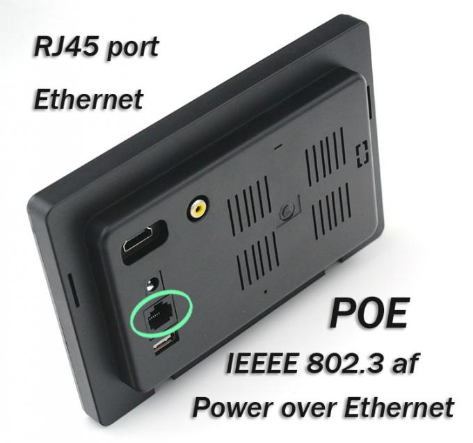 Power Over Ethernet wall mounting Android tablet pc with POE, bluetooth