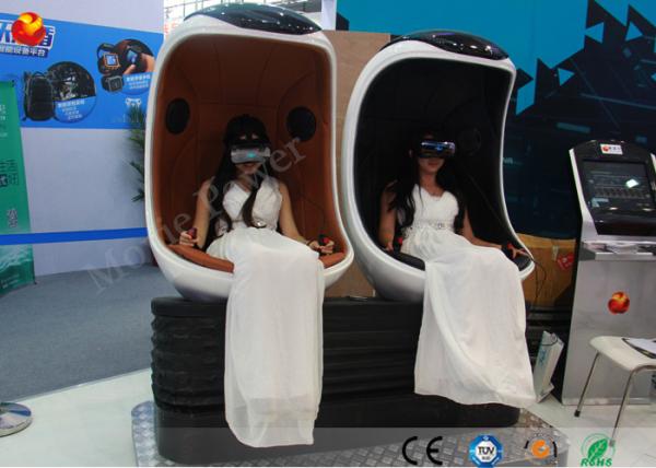 Buy cheap 2 Seats VR Egg Cinema Simulator 9d Motion Rider Virtual Reality Roller Coaster Game from wholesalers
