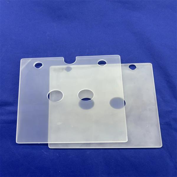 Buy cheap Factory Custom High Temperature Resistant Opaque Perforated Quartz Sheet from wholesalers