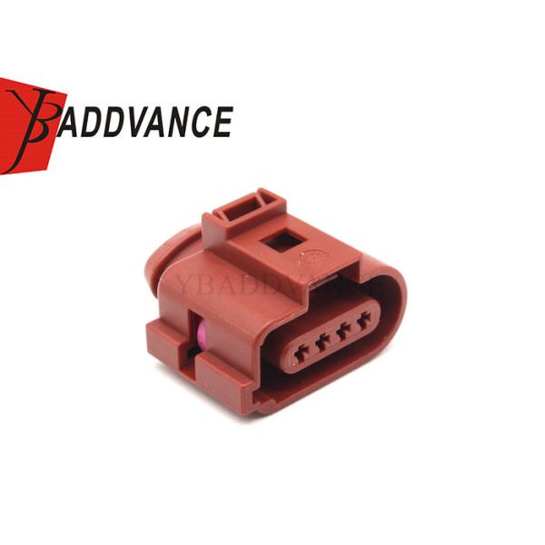 1J0973724A Brown FEP 2.8 mm Sealed Series Female Automotive Connector 4 Pin For VW