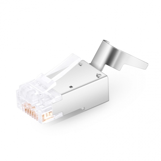 Exact Cables Networking 3U Rj45 Lectroplated Gold 8 Pin Crystal Head Shielded Connector