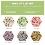 Ultra Absorbent Low Dust Cat Litter White Low Tracking Tofu Cat Sand