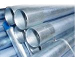 Q195 Q215 Galvanized Steel Round Tube , Q345 Hot Dip Galvanized Steel Pipe
