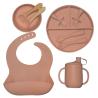 Buy cheap MHC Tableware Baby Silicone Feeding Set Plate Fork And Spoon For Toddlers Kids from wholesalers