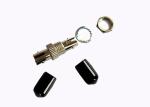 Black Metal ST Fiber Optic Adapter With Singlemode