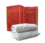 White Ceramic Fiber Fire Blanket Perfect Emergency Solution For Factorie
