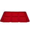 Buy cheap Red Velvet Plastic Blister Tray Six Compartments Blister Pack Tray For Snacks from wholesalers