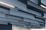Polyester Fiber Rectangular Acoustic Ceiling Board Sound Absorbing Decorative