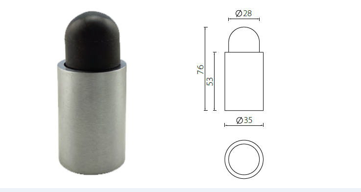 Stainless Steel Flush Bolt Door Accessories for Fire Door Different Length Option