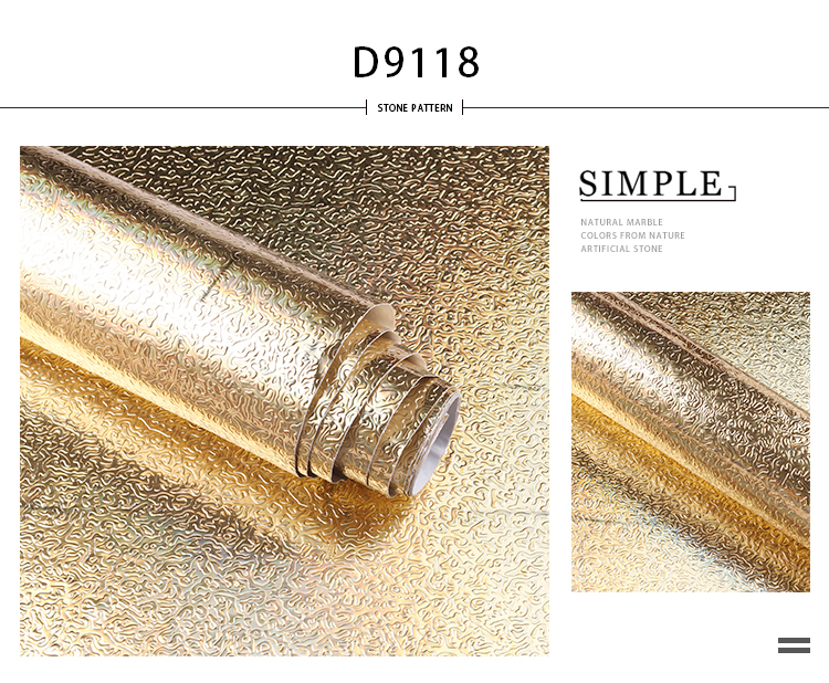 10m Length Removable Wallpaper for Walls Aluminum Foil Peel Stick Self Adhesive