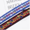 Buy cheap Blue Black Daisy Polyester 35mm Jacquard Ribbon Trim from wholesalers