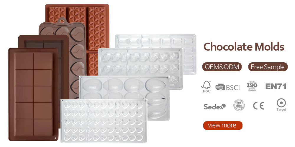 MHC Custom Chocolate Molds Food Grade Silicone And FDA Approved For Chocolate Manufacturers
