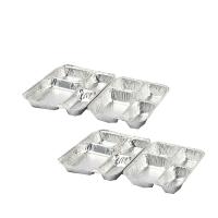 Buy cheap Compartment Divided Aluminium Foil Lunch Box High Temperature Resistant product