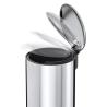 Buy cheap Stainless Steel Thin Lid Pedal Trash Bin With Soft Close Rolling Cover Type 20L Household Kitchen Waste Bin from wholesalers