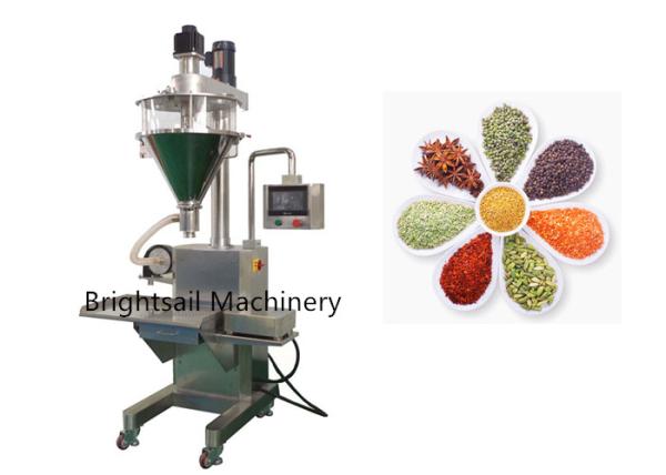 Vertical Type Spice Powder Filling Machine , Chili Seasoning Flour Packing