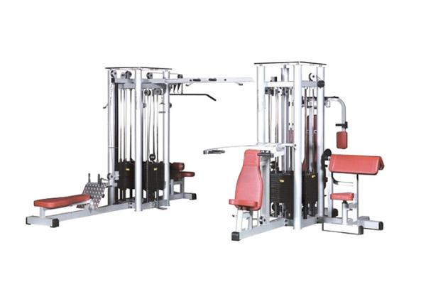 Buy cheap 8 Station Multi Gym Equipments / Commercial Grade Multifunction Gym Machine from wholesalers