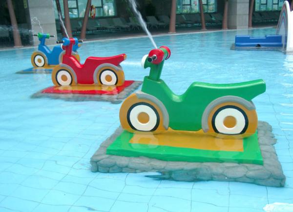 Buy cheap Spray Motorcycle Group Water Park Playground Equipment Customized from wholesalers