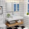 Buy cheap Waterproof Wall Mounted Bathroom Vanity Mirror Cabinet European Model Wood Color from wholesalers
