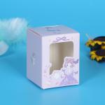 Color printing, window opening, white cardboard packaging box, flip cover,