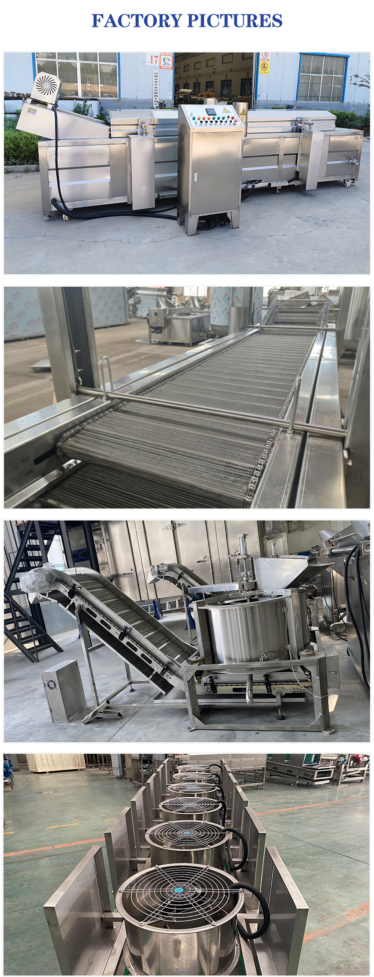 Industrial Frying Machine for Chips Gas Potato/Banana Chips Fryeing Production Line