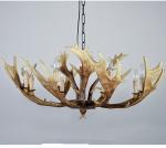 Real deer antler chandelier horn ceiling lamps light fixtures (WH-AC-07)