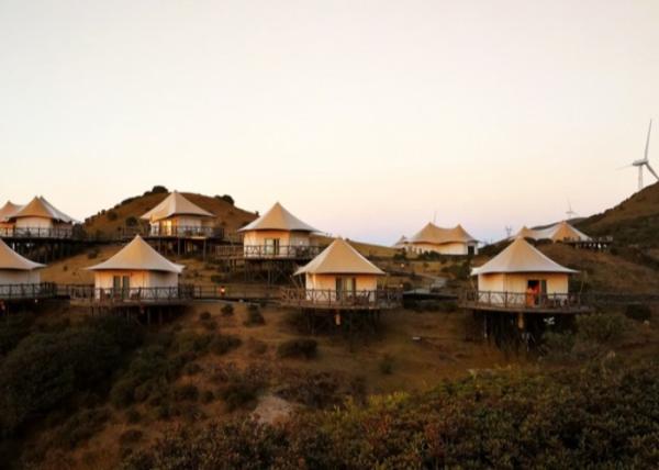 Buy cheap Customized Prefabricated Semi Permanent Luxury Resort Tent from wholesalers