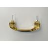 Buy cheap European Style Zamak Coffin Handles H002 gold color 17.5*6.3cm bolt install metal coffin hardware from wholesalers