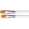Buy cheap Transparent Acrylic Handle Artist Loft Paint Brushes , 2 Inch Oil Painting Brushes For Fine Detail from wholesalers