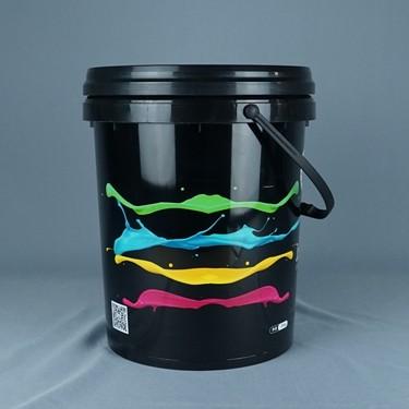 Printed Plastic Food Pail for Food Storage with IML Thermal Transfer or Screen