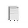 Buy cheap Office Steel Thickness 0.7mm 3 Drawer Rolling File Cabinet from wholesalers