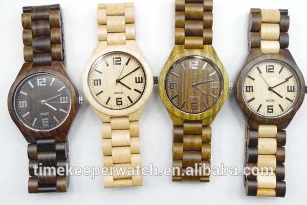 black wood watch , wood wrist watches men 2015 , natural wood material good for health .we wood watches