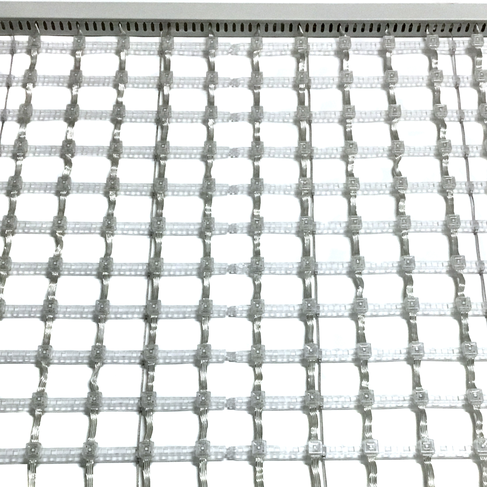 Square Visual Transparent LED Mesh Screen P55 RGB for Outdoor Indoor Background
