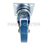 Medium Duty Institutional Casters 75mm PVC Trolley Wheels Swivel Top Plate