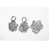 Buy cheap "A Pearl In The Palm Ⅲ" 925 Silver CZ Tassel Earrings Mesh Flower from wholesalers