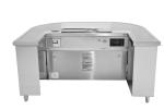 Vaulted Electric Teppanyaki Grill / 304 stainless steel Teppanyaki Table