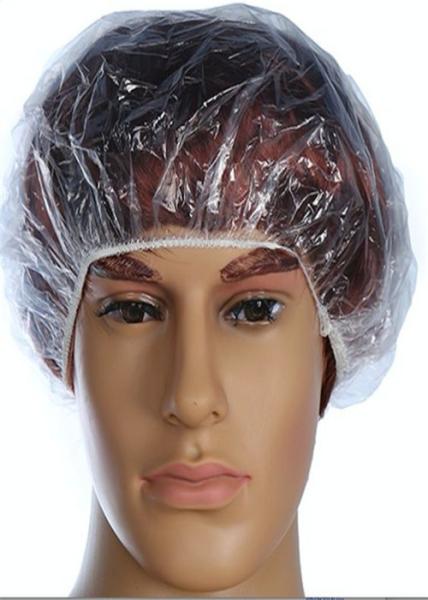 Buy cheap Waterproof Polyethlene Disposable Mob Cap Non Toxic For Beauty Salon SPA from wholesalers