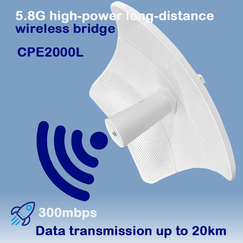300Mbps 5.8G Outdoor Wireless Bridge Waterproof 20KM Long Distance Wifi Bridge