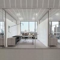 Buy cheap Waterproof Office Partition Walls Portable Swing Hinges Modular Glass Partition product