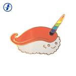 Wholesale metal custom size plating lovely lapel pin soft enamel