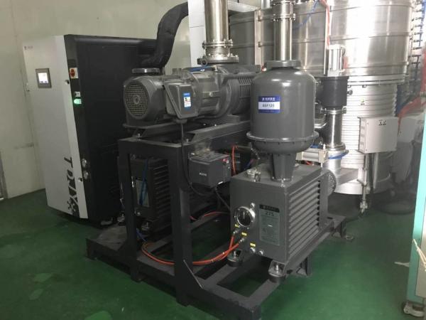 Buy cheap 2200 m³/h Oil Sealed Vacuum Pump System for Coating JZ600-2H Model Green Color from wholesalers