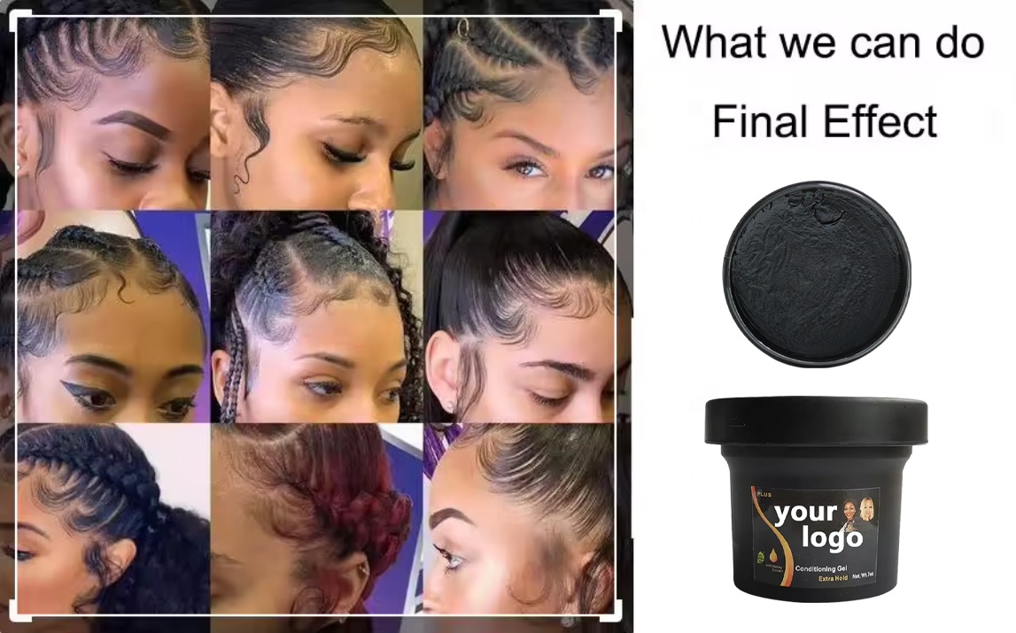 Gender-Neutral Hair Conditioning Gel for Strong Hold and Braid Control Private Label