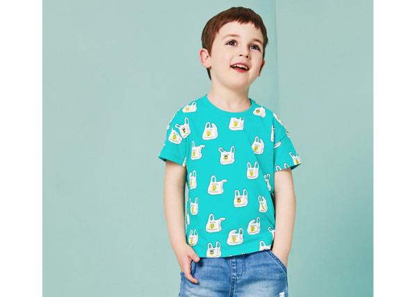 Buy cheap Boys Summer Short Sleeve Children's Style Clothing / Cute Printing Cotton Baby Clothes from wholesalers