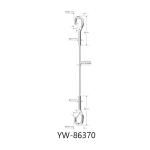 Galvanized Ceiling Wire Rope Security Cable With Stamped Eyelet End YW86367