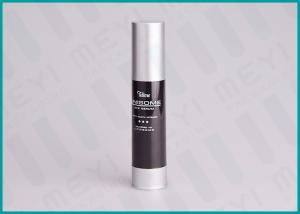 Wholesale 40 ML Black Cosmetic Pump Bottle With Glossy Matt Silver Pump And Cap from china suppliers