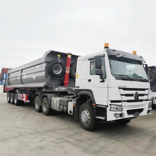 Buy cheap Heavy Duty 60/80 Ton Semi Dump Trailer for Sale with Best Price from wholesalers
